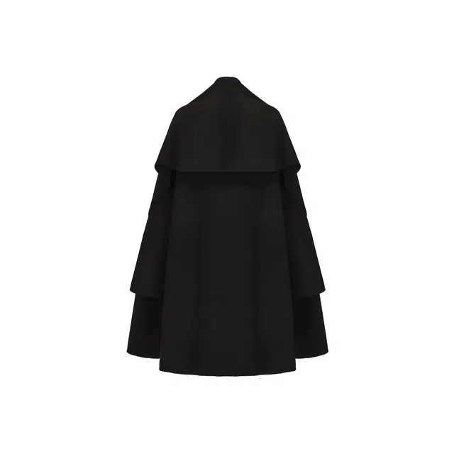 RUOHAN JET BLACK ELIN COAT AW25