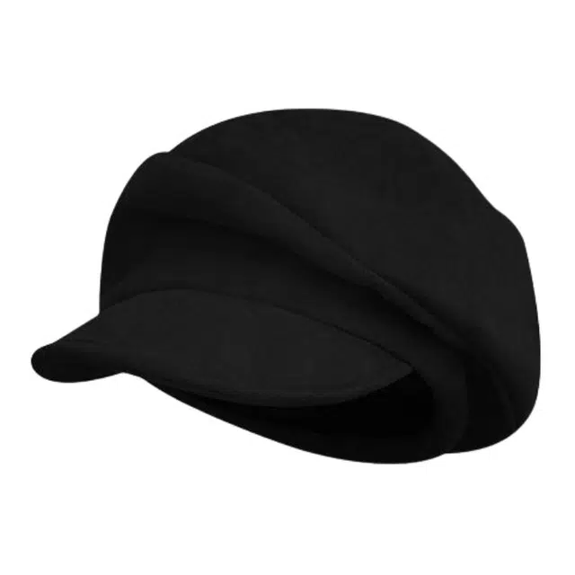 艾佳微 时髦复古秋季麂皮绒显脸小堆堆帽百搭大头围八角帽 涤纶 贝雷帽 男女同款情侣款