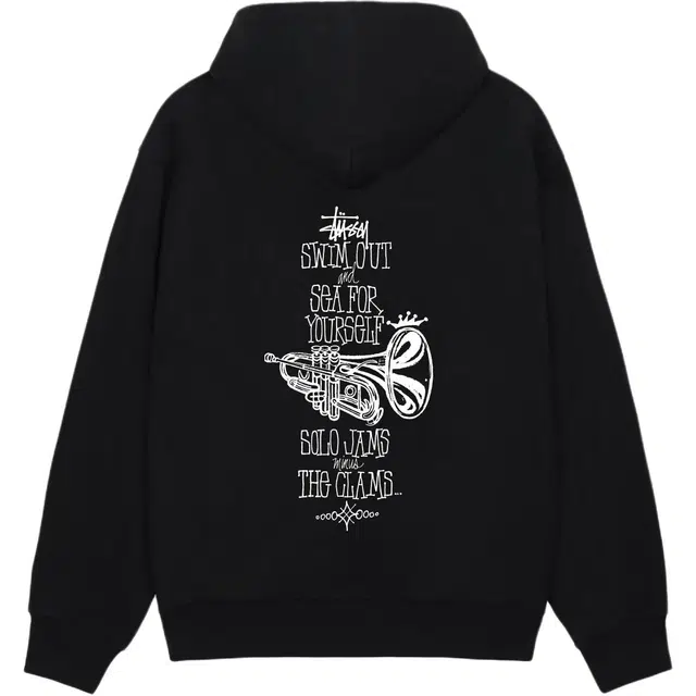 Stussy FW25 SWIM OUT ZIP HOODIE logo