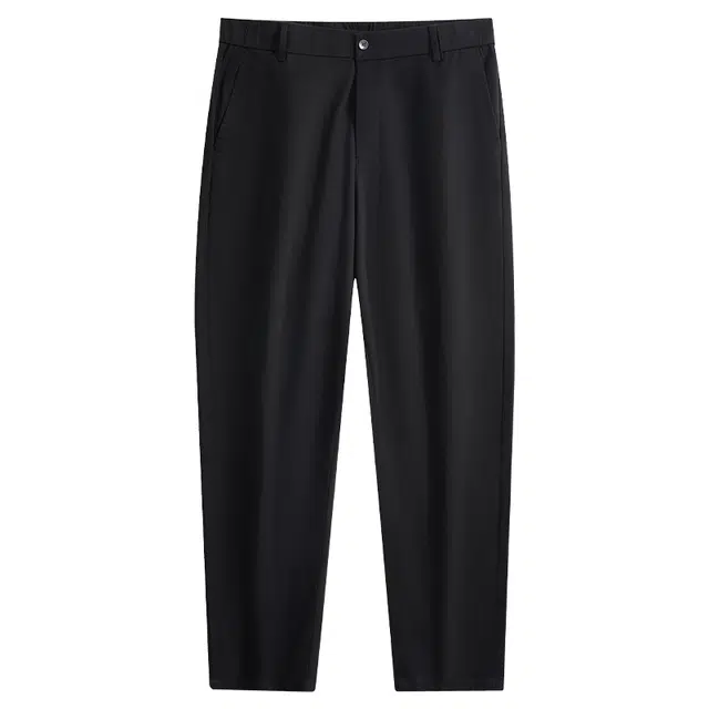 与狼共舞 时尚纯色百搭直筒轻薄舒适九分休闲裤 男款