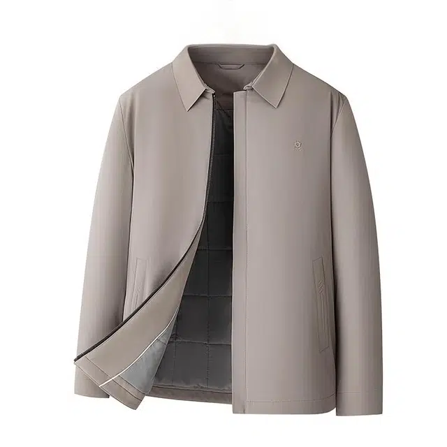 梦特娇 行政商务通勤百搭休闲翻领夹克 男款