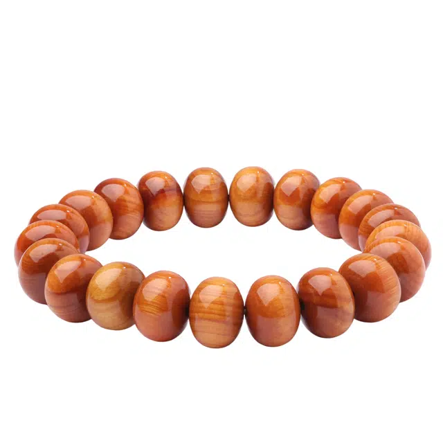 三檀小舍 新中式转运珠招财平安 小众文玩盘玩素圈算盘珠貔貅生肖饰品配饰#好运 崖柏 手串 男女同款情侣款