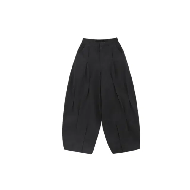 TREEMINGBIRD Bar-tack Pleated Balloon Pants