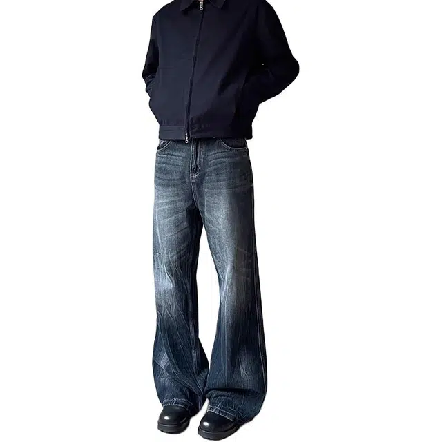 Ruxu Vintage Washed Flare Jeans