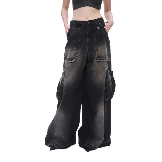 TREEMINGBIRD Denim Cargo Pants