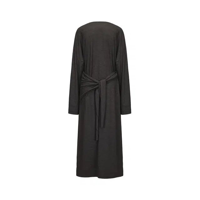 RUOHAN DARK CLOUD AVA WRAP DRESS AW25 V