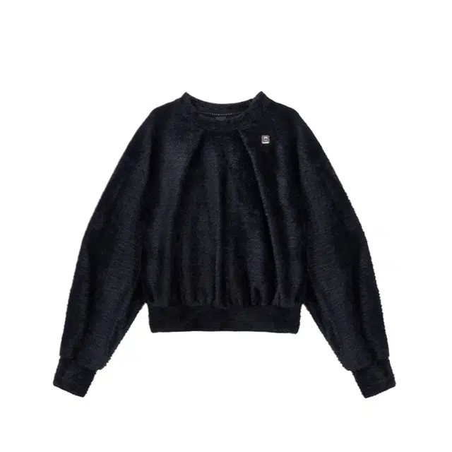 TREEMINGBIRD Hairy Pin Tuck Sweat Shirt