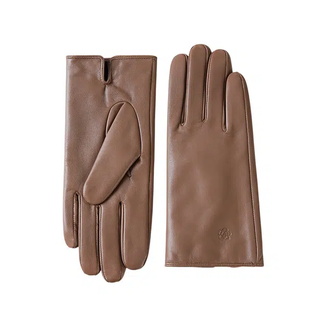玖慕 秋冬季保暖 羊头层皮革 真皮手套 女款