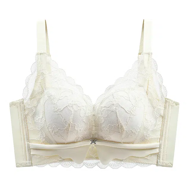 图兰朵 小胸聚拢无钢圈内衣上托蕾丝花边高弹柔软亲肤无痕胸罩显大平胸专用防下垂文胸 女款