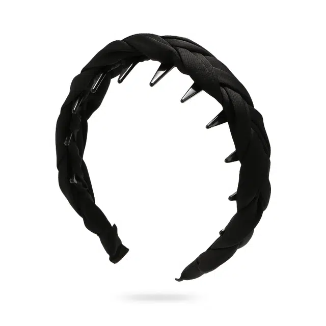 如花梦 日常高级感洋气时尚外戴麻花编织 布艺 发箍 女款