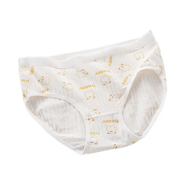 芭芭鸭 简约舒适亲肤纯棉抗菌裆柔软透气学生三角内裤  女款