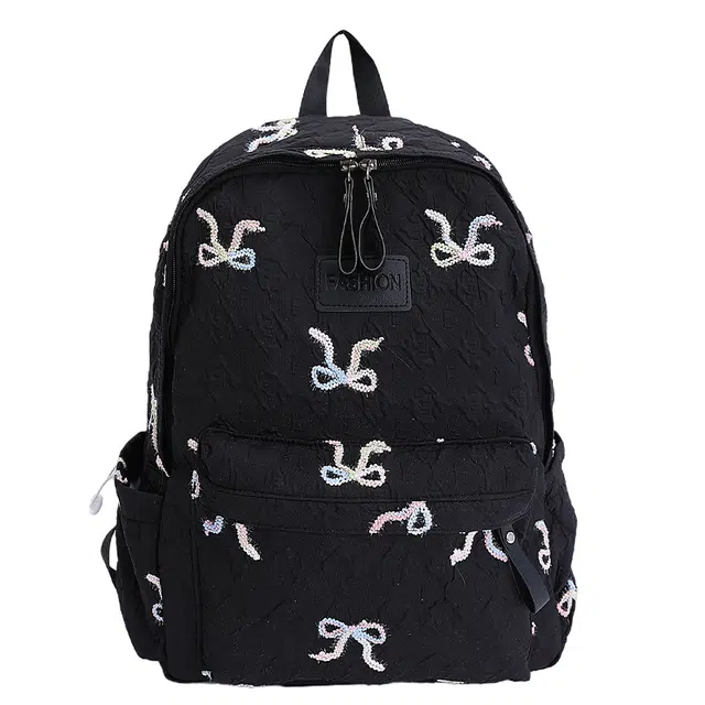 行途 小众高颜值日系百搭书包大容量初高中大学生电脑包 尼龙 双肩包 常规 女款 多色