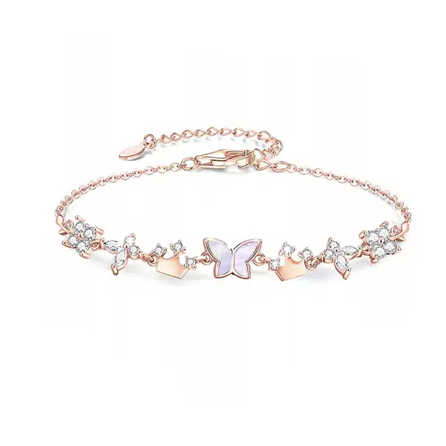眰恦 幸运蝴蝶 紫藤花小众设计 清冷气质 唯美精致 轻奢感手饰#好运 琉璃 手链 女款