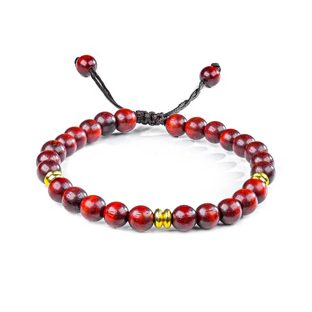 古韵归龙山文创 国潮复古轻奢简约设计素雅白搭气质典雅初见出街神器念珠文玩高级感精致手工编织平安顺遂#好运 檀木 手绳 男女同款情侣款