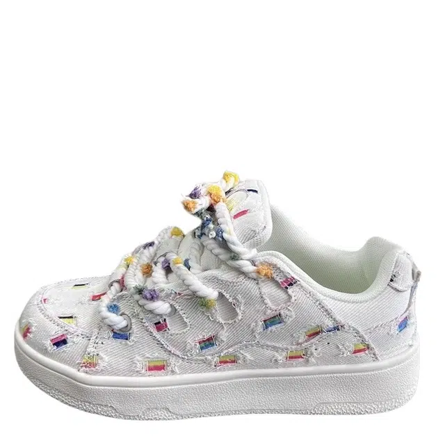 拾伍象 时尚百搭小众运动休闲鞋 帆布板鞋 女