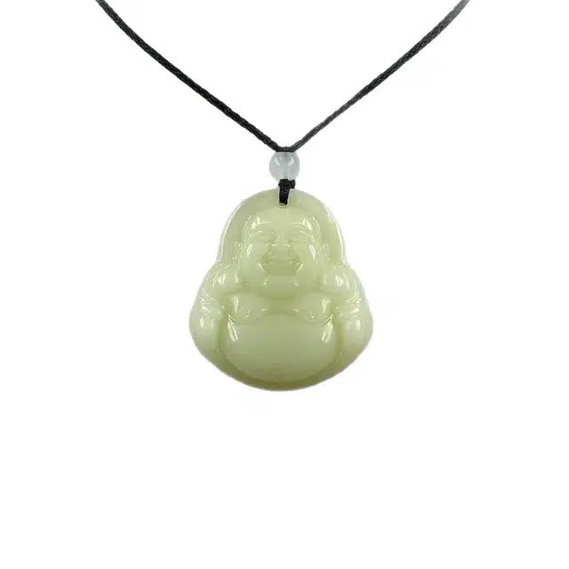 琢玉居 弥勒佛系列佛公 小众寓意 新中式潮国风复古百搭简约#好运 琉璃 吊坠 女款