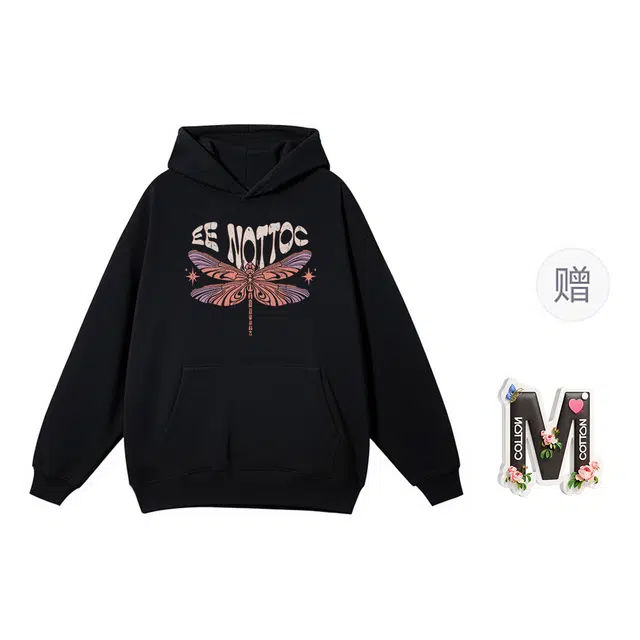 棉购 美式连帽潮流时尚通勤简约舒适长袖卫衣 女款