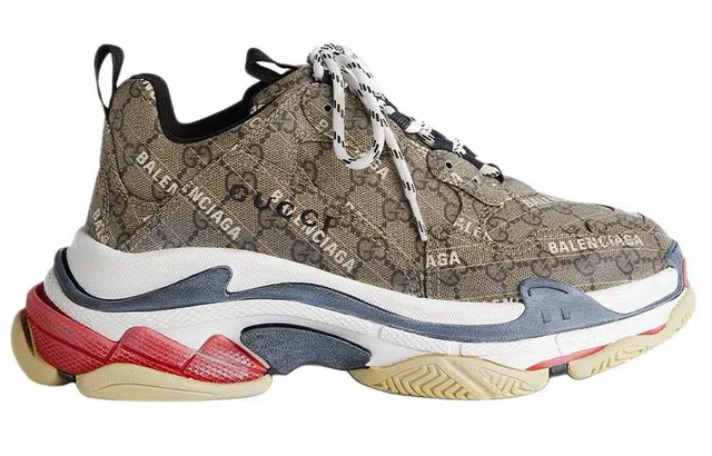 Gucci x Balenciaga Triple S Brown