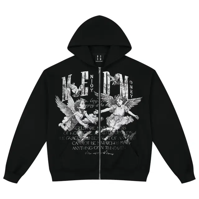 MEDM FW25 Angel Applique Hoodie