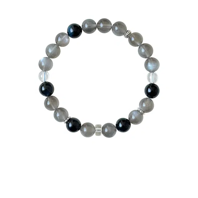 仙园韵 「辉月」精致时尚百搭小众设计新中式转运好运 白水晶 手串 女款