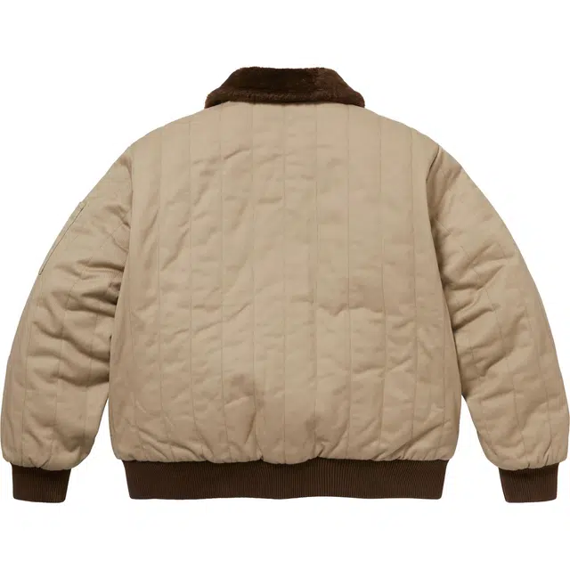 Supreme x Dickies FW25 WEEK4 Reversible Quilted Faux Fur Work Jacket