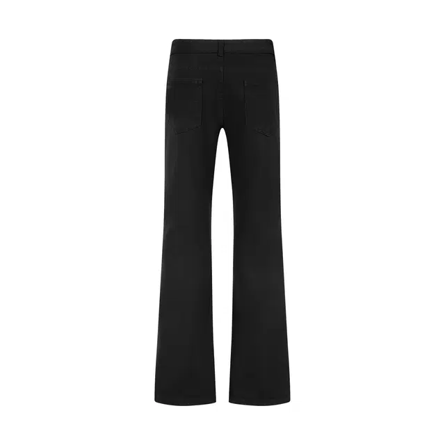 【3D立体浮雕花卉线绒刺绣黑牛】布客行 显高显瘦显腿长美式复古高街修身水洗直筒微喇基础款舒适休闲百搭弯刀弹力长裤子牛仔裤 男女同款