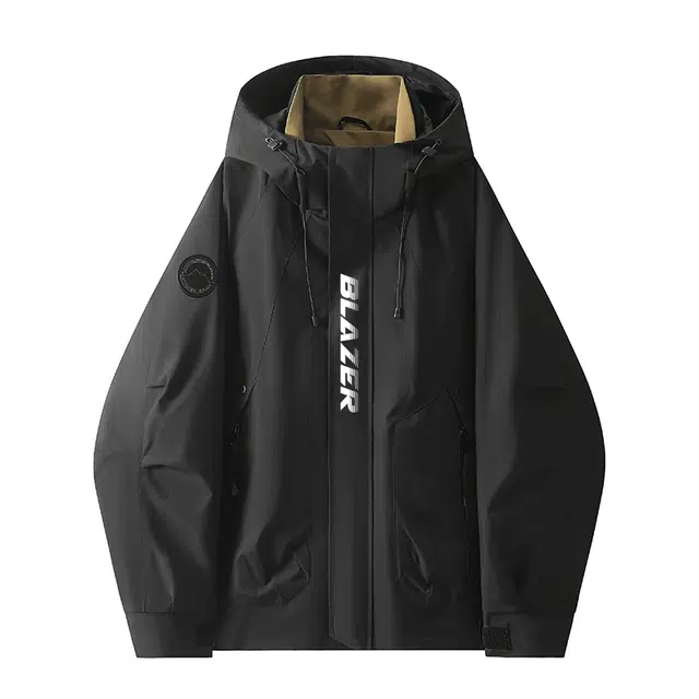 袋鼠 金秋换季游玩休闲防风防水宽松可拆卸帽工装户外登山服情侣款冲锋单夹克 男女同款