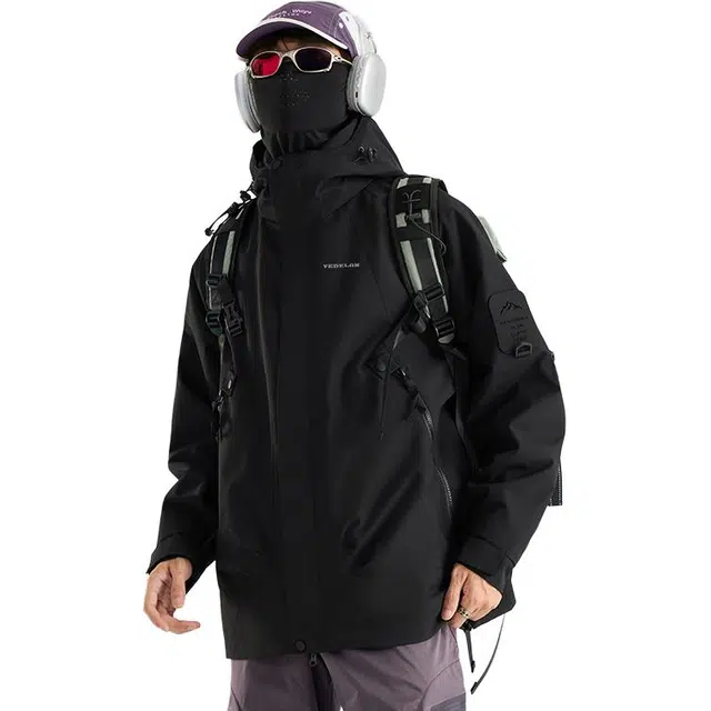 太子龍 三合一石墨烯智能发热休闲工装情侣骑行防水户外山系夹克 男女同款