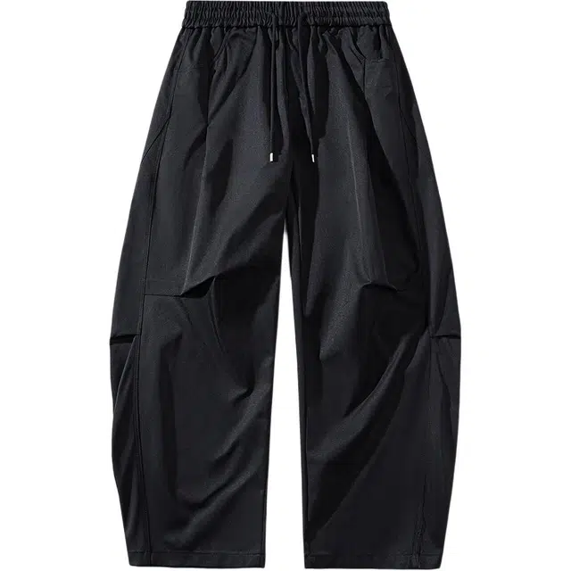 海尔斯 时尚简约宽松潮流舒适系带休闲裤 男款