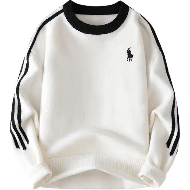 Lonsdale Retro Striped Crewneck Sweater