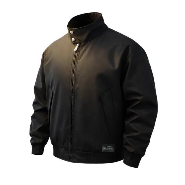 物质公式 美式复古高街纯色基础款宽松百搭巴恩风反缝口袋简约时尚潮流休闲运动防风飞行员教练舒适高级感哈灵顿短款谷仓夹克外套 男女同款