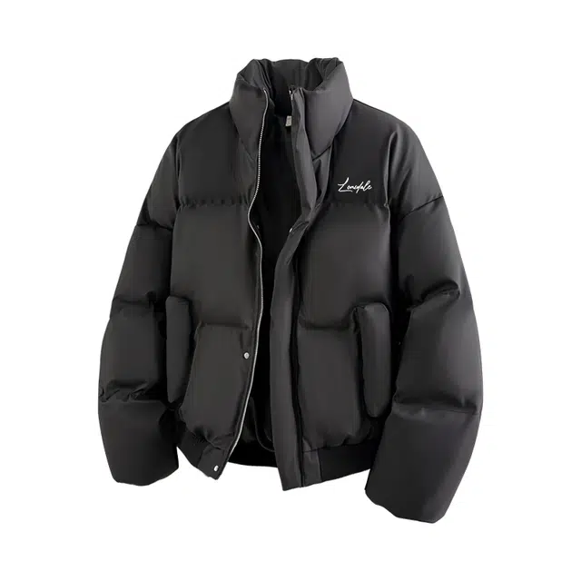 LONSDALE PU Leather Puffer Jacket