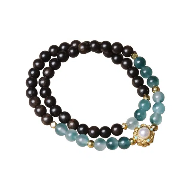 【婧】 芳缘小傅 国潮新中式文玩佛珠八方来财盘玩新宠静心凝神出街神器素雅百搭高品念珠国风转运礼盒 #好运  黑檀 手串 男女同款情侣款