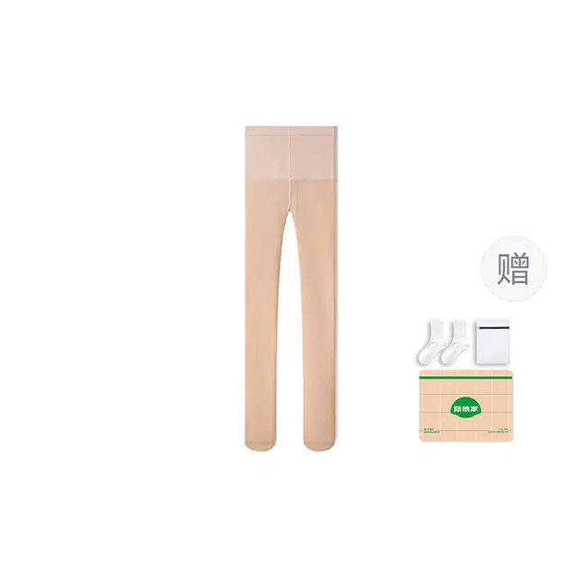 菇娘家 光腿神器可拆卸大码高弹打底裤自然裸感无痕时尚百搭丝袜高腰显瘦收腹加绒加厚保暖连裤袜 女款 礼袋装