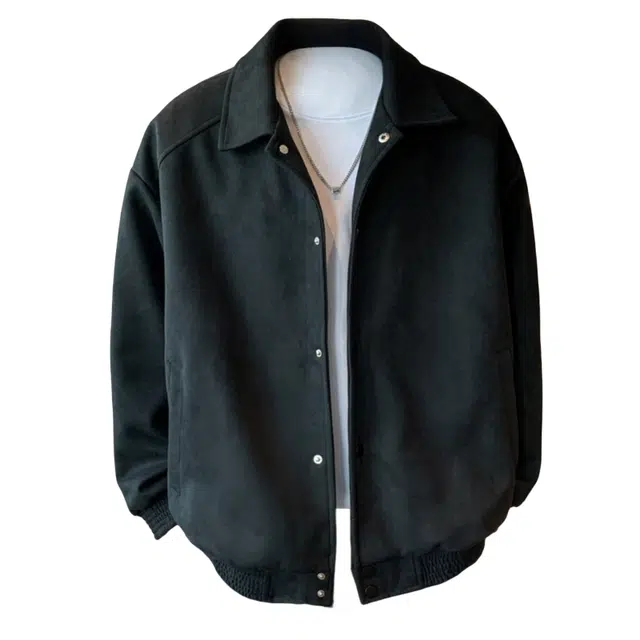 半空山 美式复古做旧麂皮绒纯色简约防污防风防泼水百搭宽松休闲潮流日常通勤翻领夹克外套 男女同款