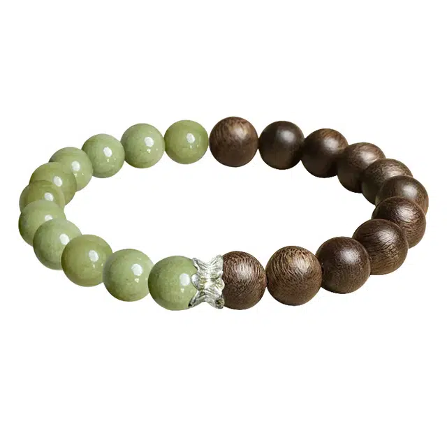 琛宬 【平安喜乐】禅意静心诸事顺遂转运珠复古新中式小众文玩佛珠念珠时尚百搭通勤国风招财纳福#好运 金丝檀木 手串 男女同款情侣款