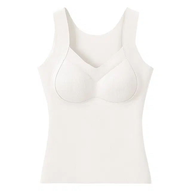 慕梵度 无痕恒温背心女士自带胸垫提拉舒适修身显瘦内搭保暖上装 女款