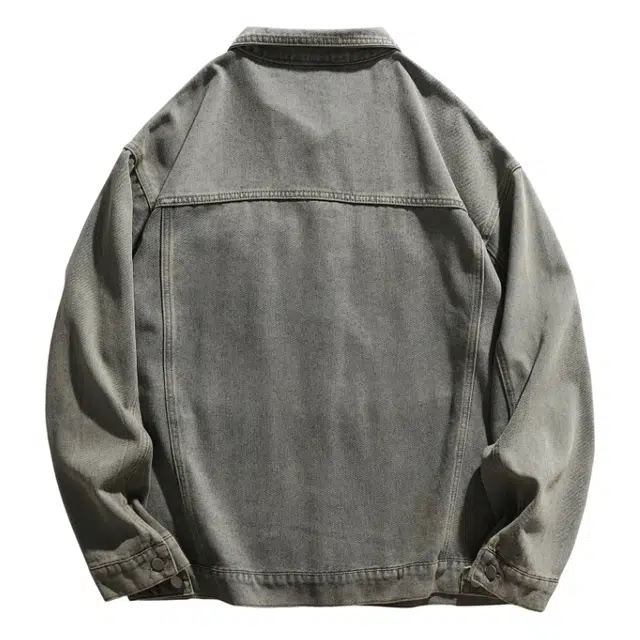 【dme】 美式高街复古水洗做旧宽松舒适夹克时尚潮流百搭翻领长袖牛仔外套 男女同款
