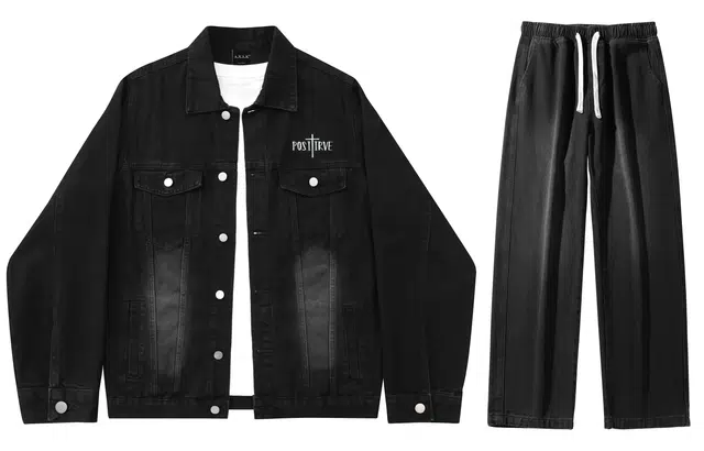 A.X.S.K Vintage Cross Denim Set