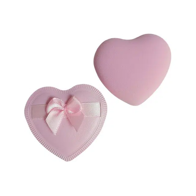 格安诺  可爱爱心蝴蝶结柔软粉扑气垫 打底