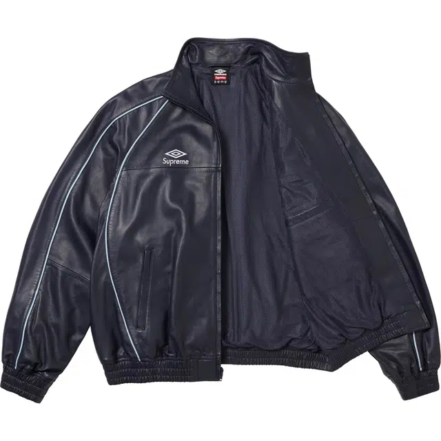 Supreme Umbro FW25 WEEK4 Leather Track Jacket logo