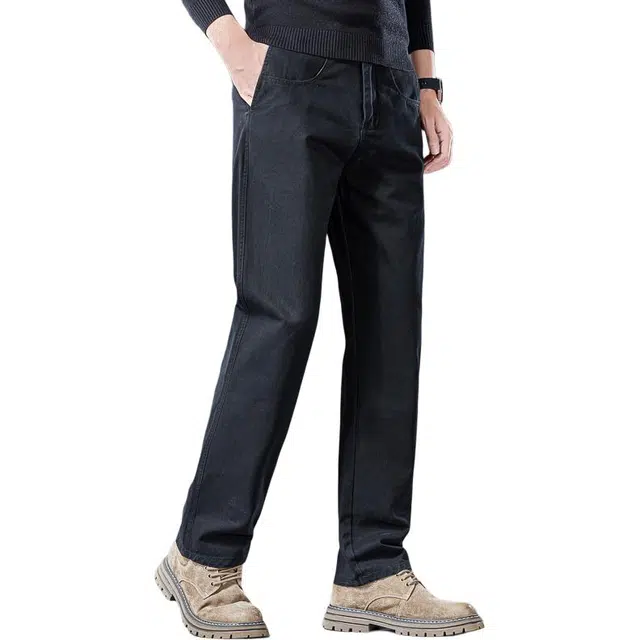 炳盛 高端抗皱免烫全棉男士裤子秋款高腰深档商务直筒裤长裤休闲裤 男女同款