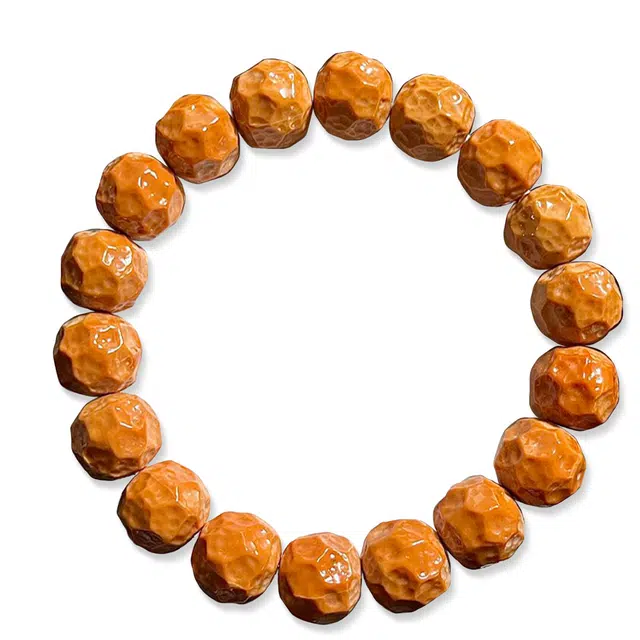 谧月珠宝 复古国潮新中式招财纳福文玩盘玩转运珠中国风考试上岸小众设计经典百搭转运礼盒好运 猴头核桃 手串 男女同款情侣款