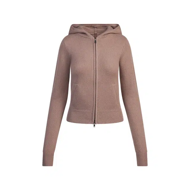 SKIMS FW25 CASHMERE ZIP UP HOODIE