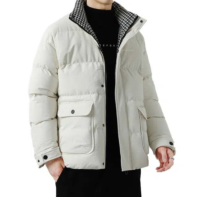 太子龍 立领保暖时尚工装情侣休闲棉服 男女同款