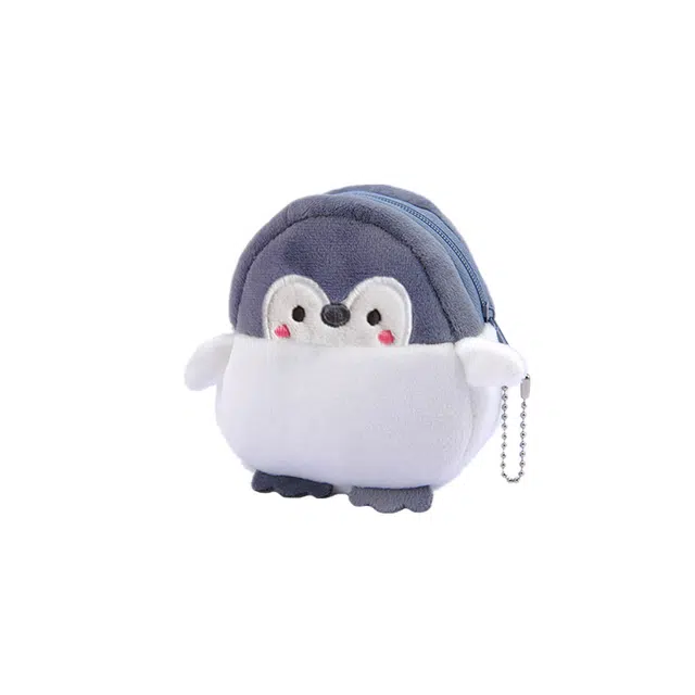 俞兆林 可爱腮红小企鹅零钱包手提包 毛绒 挂件 男女同款情侣款