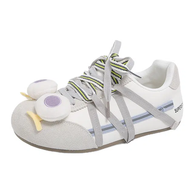 拾伍象 运动百搭潮流简约小众设计感 低帮 生活休闲鞋 女