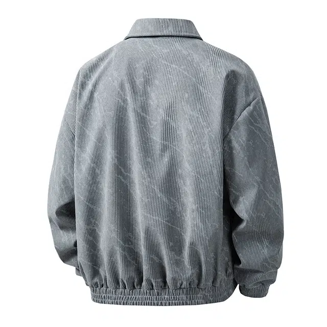 羽浅 春秋冬季潮牌设计感时尚百搭翻领外套潮流休闲美式工装上衣夹克 男款