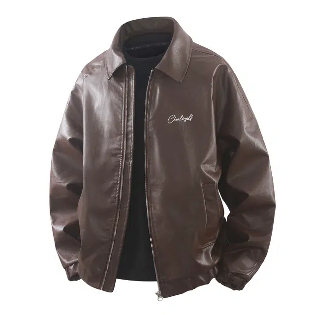 Charlie Golf PU Leather Jacket