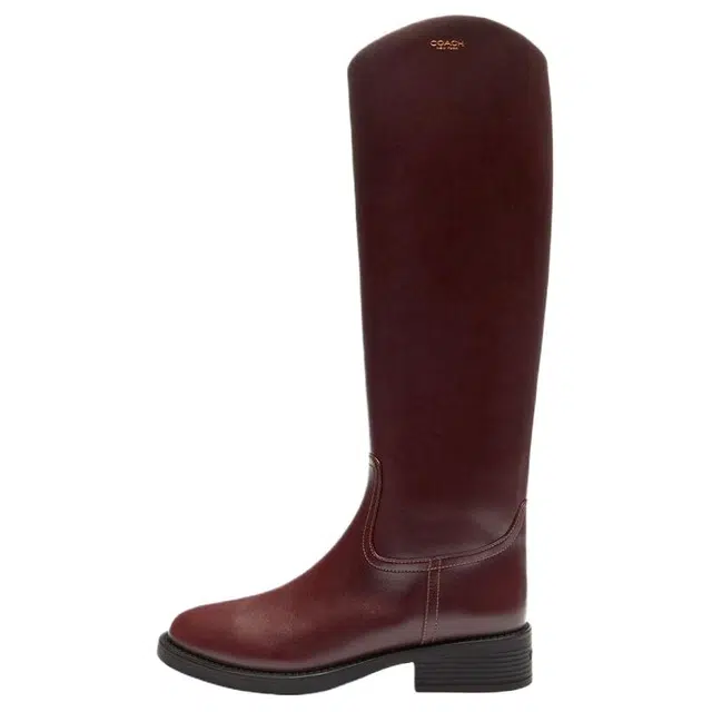 COACH Park Leather Boots Wine Red